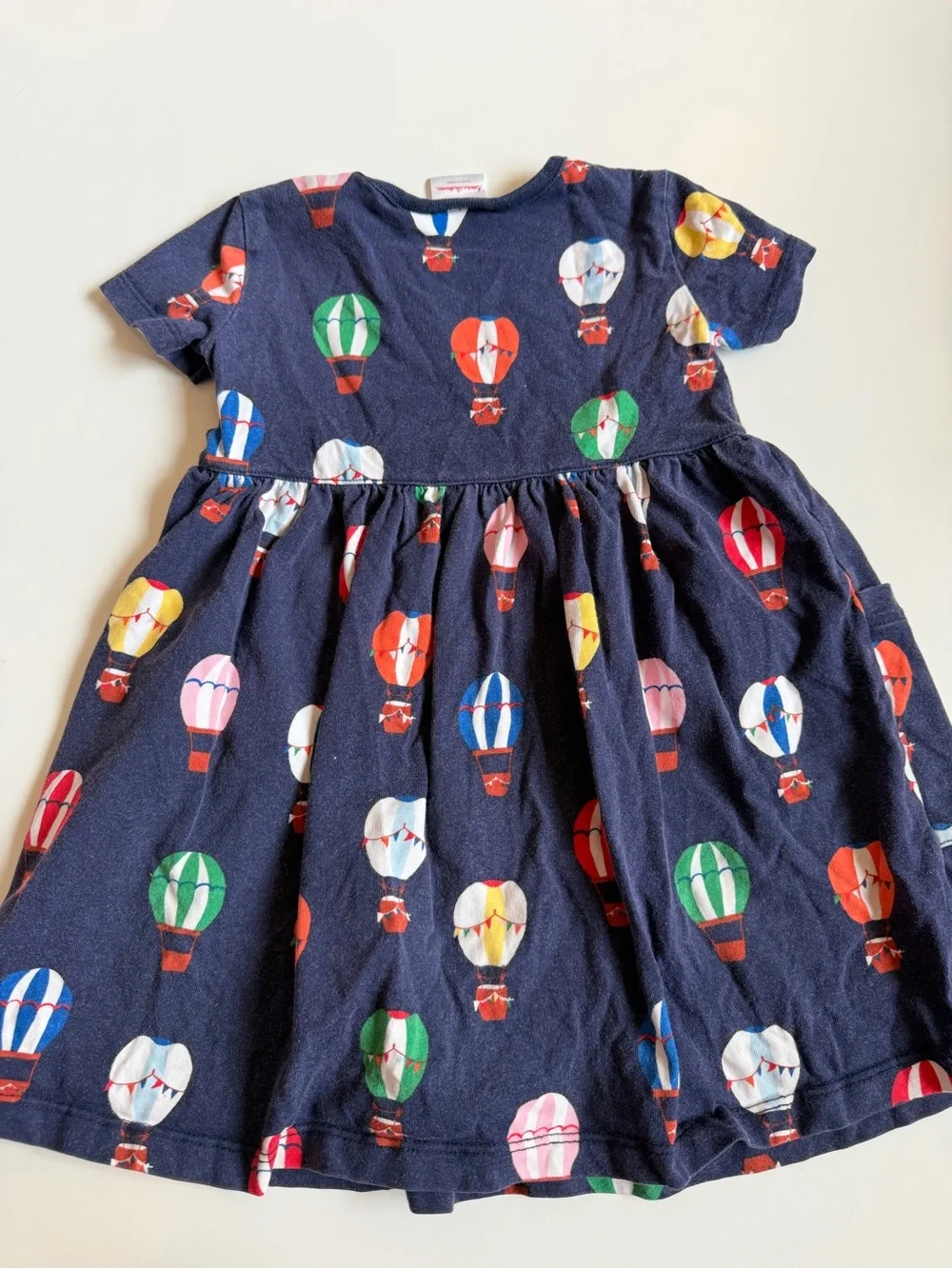 Hanna Andersson Hot Air Balloon Dress with Red Shorts